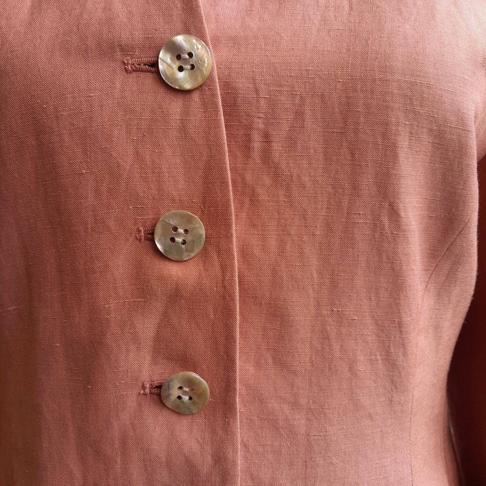 Laura Ashley Pink Button-Up Blazer - Picture 3 of 9